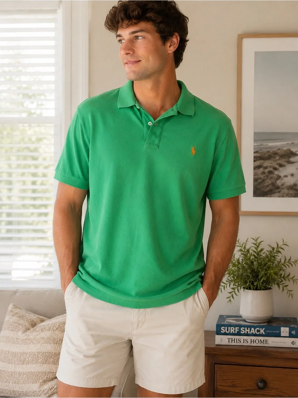 Ralph Lauren Men’s Kelly Green Short-Sleeve Polo